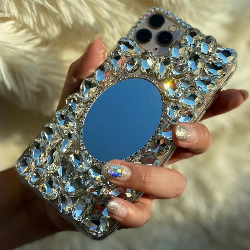 COPY - COPY - Super cute mirror cubic stones cell…